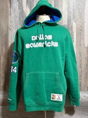 NBA DALLAS MAVERICKS MITCHELL & NESS CITY EDITION GREEN HOODIE